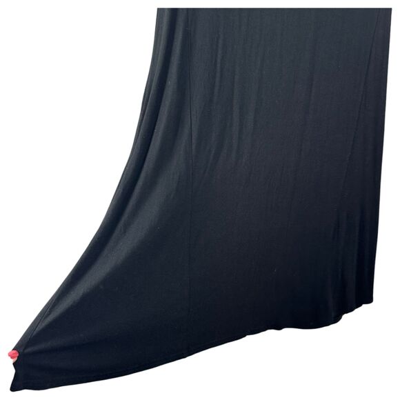 Garnet Hill Knit Trapeze Dress Black 3/4 Sleeve Knee Length Scoop Neck Medium - Picture 5 of 6